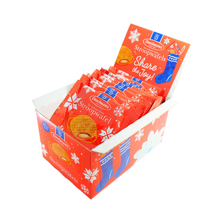 Daelmans  Holiday Jumbo Single  Caramel Syrupwafers 24 ct (1.38 oz)