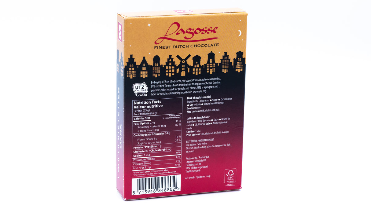 Lagosse Dark M Small Letter 2.3 Oz