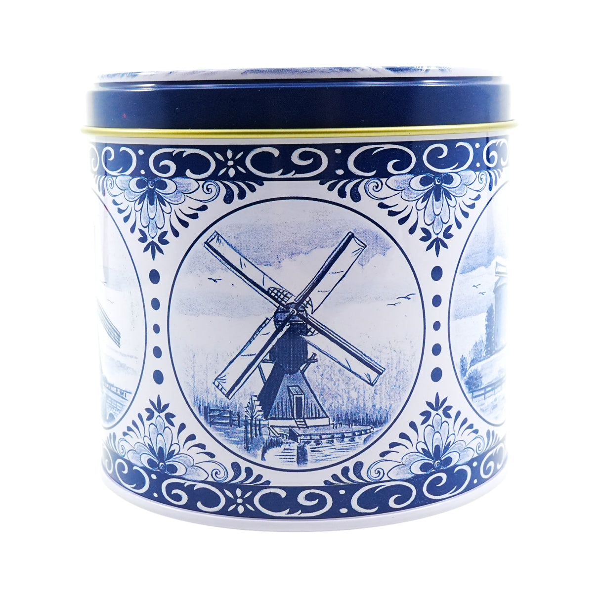 KM Delft Blue Dutch Windmills  Empty Tin