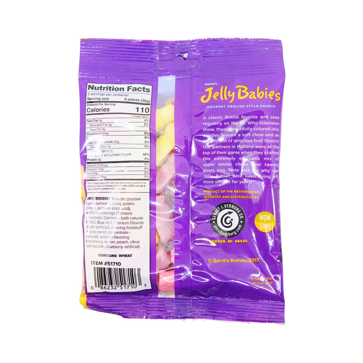 Gustaf's Gummi Jelly Babies 5.29 oz bag