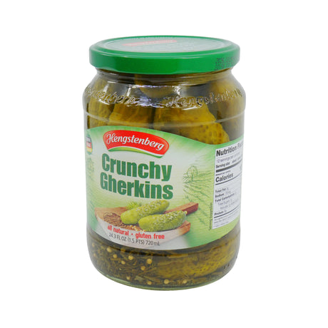 Hengstenberg Crunchy Gherkins 24 oz Jar