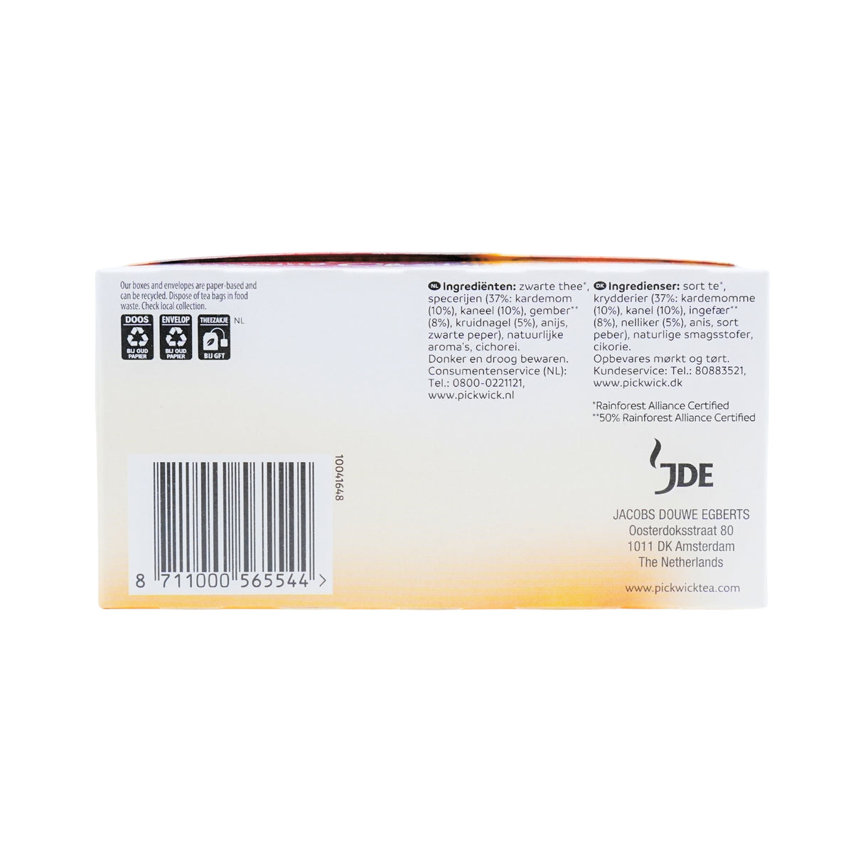 Pickwick Warming Chai 20 ct box