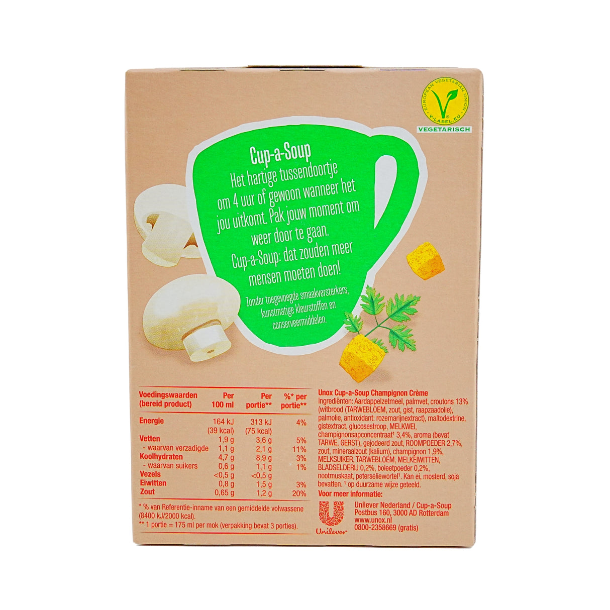Unox Instant Mushroom Cream cup a Soup