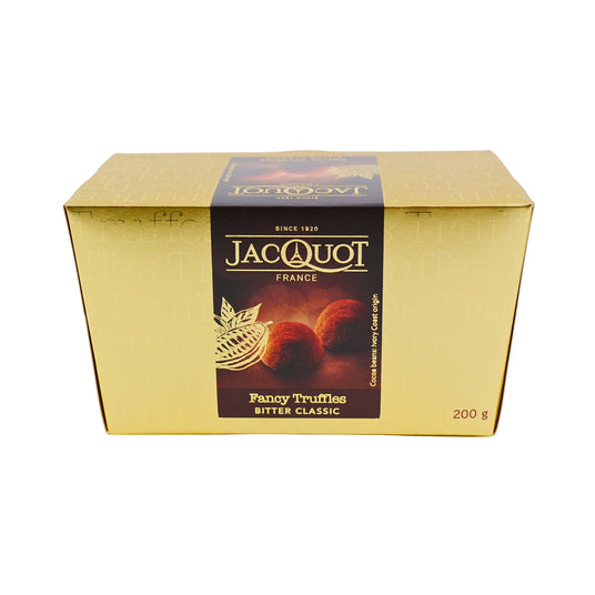 Jacquot Bittersweet French Chocolate Truffles Ballotin Box 7.05oz