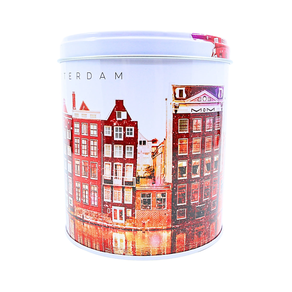 Amsterdam Houses Red  tin EMPTY