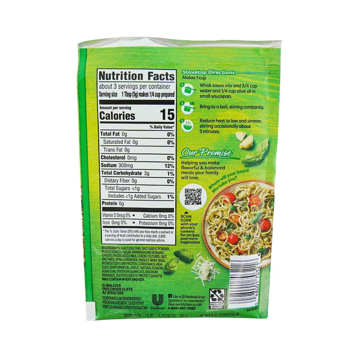 Knorr Creamy Pesto Sauce Mix 1.2oz