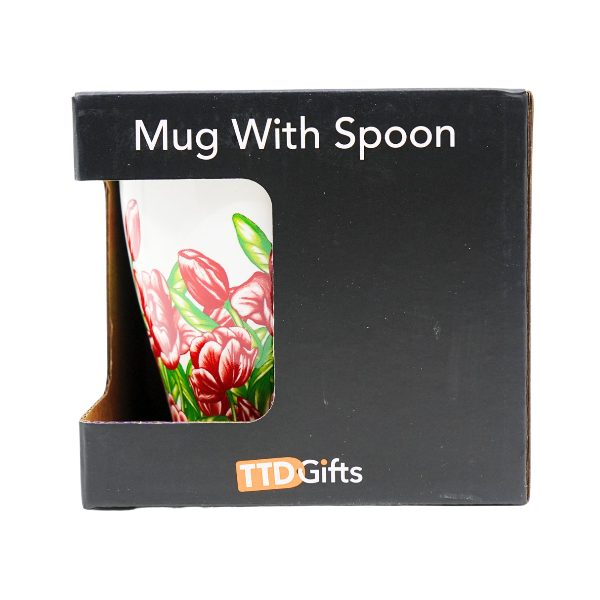 Nelis Red Tulips Mug with spoon boxed