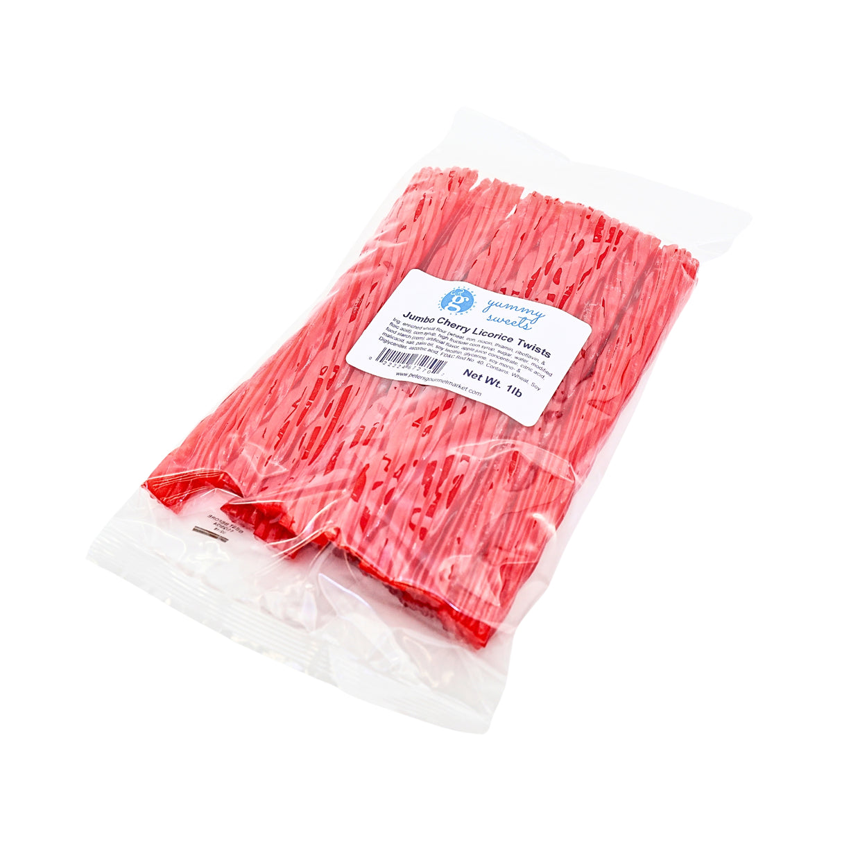 PGM Yummy Sweets Cherry Jumbo Licorice Twist  1lb bag