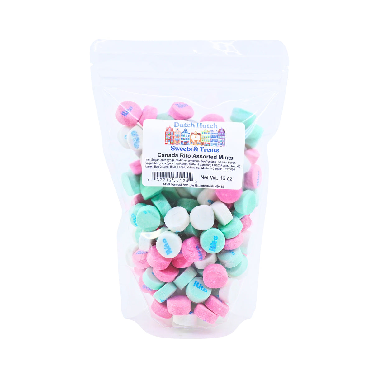 Dutch Hutch Canada Rito Assorted Mints 1 lb bag