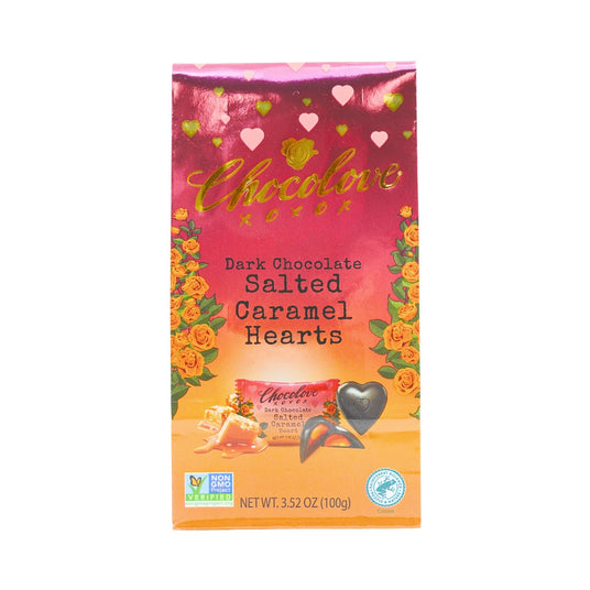 Chocolove Salted Caramel Hearts 3.5 oz bag