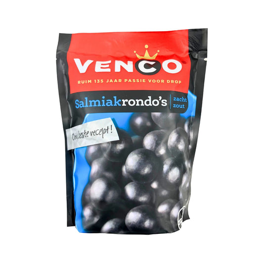Venco Salmiak Licorice Balls(Rondos) 7.93 oz  225g