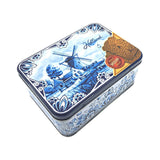 Delft Blue Speculaas Tin with DeRuijter Speculaas Cookies