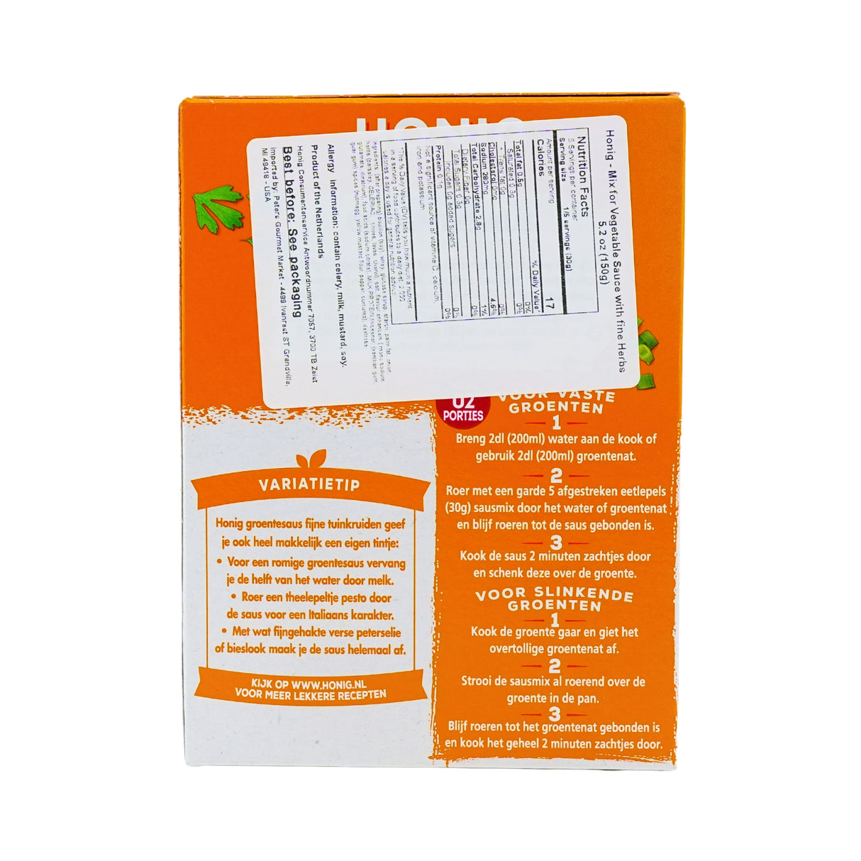 Honig Vegetable Sauce Mix 5.29 Oz