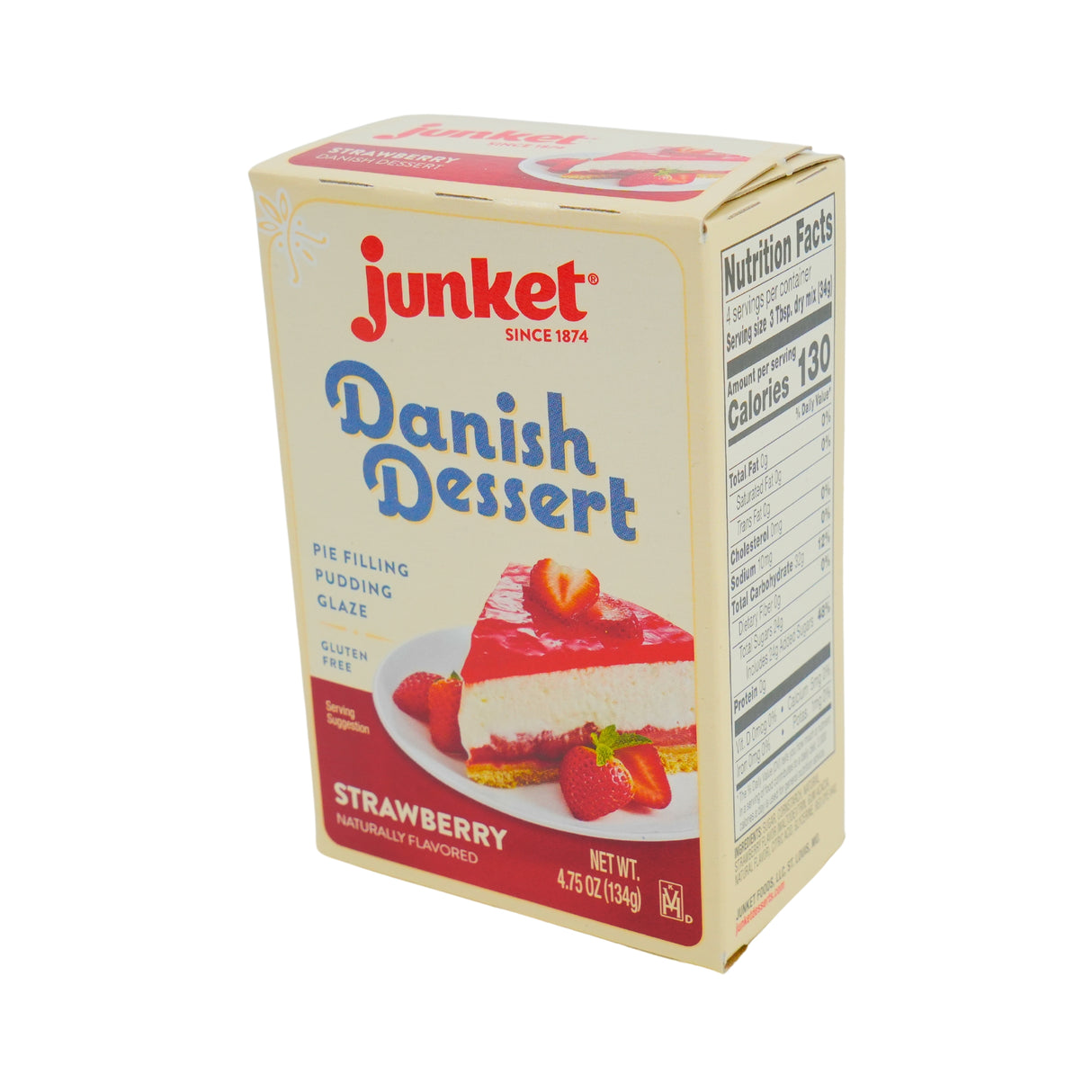 Junket Danish Dessert Mix Strawberry  4.75 oz