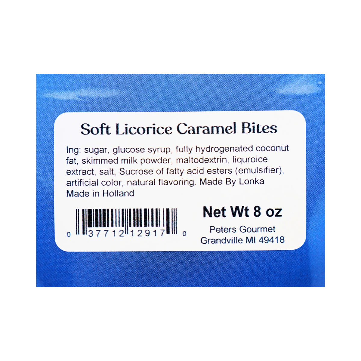 Dutch Hutch Soft Licorice Caramel Bites 8oz