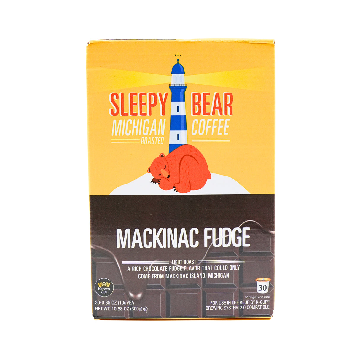 Sleepy Bear Mackinac Fudge Coffee K Cup 30 ct box