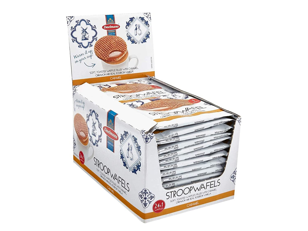Daelmans Jumbo Caramel Syrupwafer Box of 24 Singles