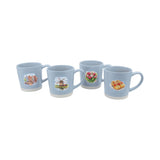 Set of 4 Dutch Scene Watercolor Mugs