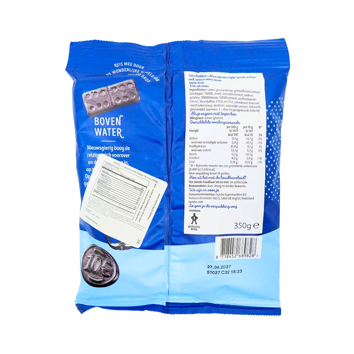 Jumbo Zacht and Zoet Soft and Sweet Black Licorice Drop Mix 350 gr