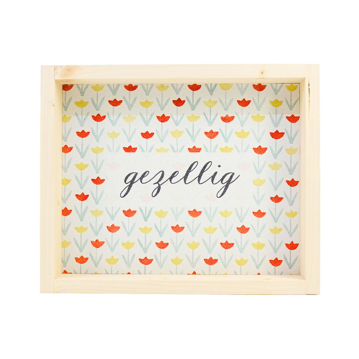 Hoekstra Decor Gezellig With Dutch Tulips Framed Wall Art