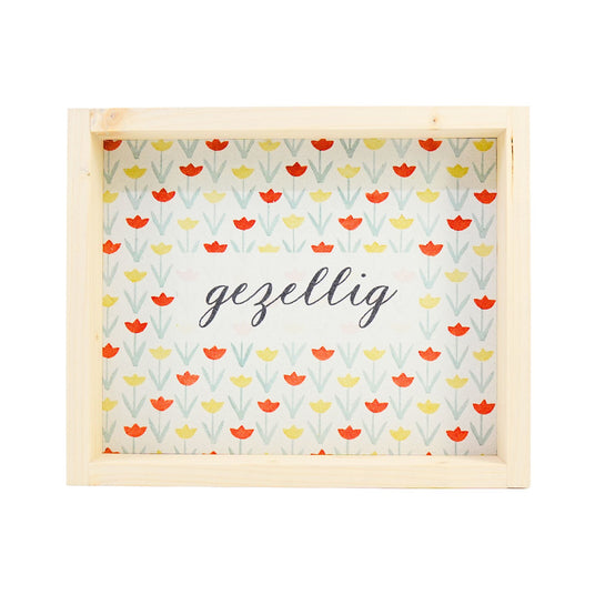 Hoekstra Decor Gezellig With Dutch Tulips Framed Wall Art