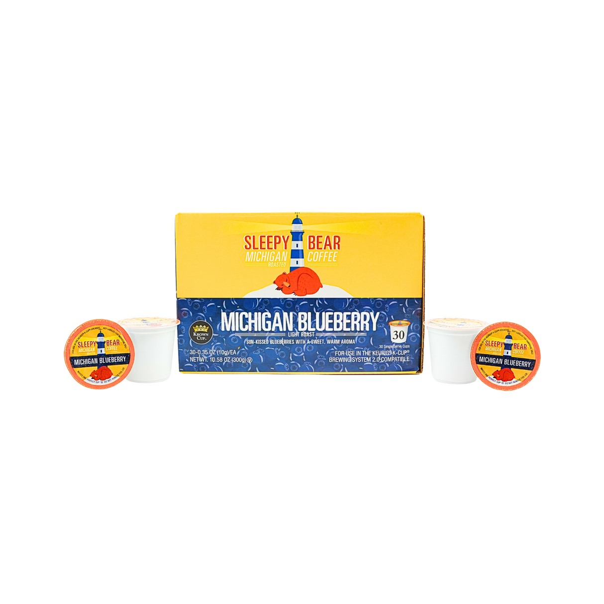 Sleepy Bear Michigan Blueberry Coffee 30 ct K CUP