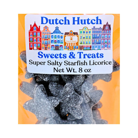 Dutch Hutch Super Salty Starfish Licorice 8 oz By Gustafs