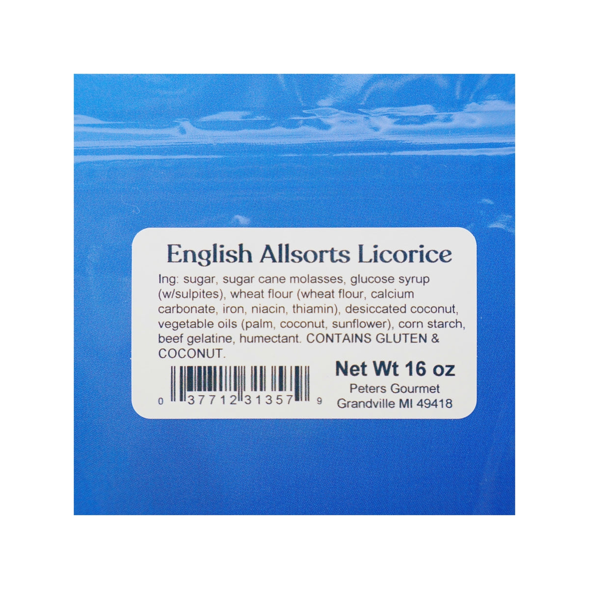 Dutch Hutch  ENGLISH Allsorts  Licorice 16oz bag