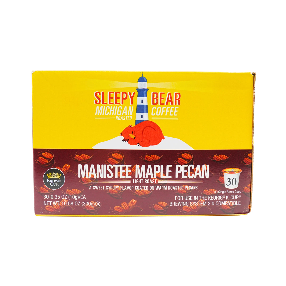 Sleepy Bear Manistee Maple Pecan Coffee 30 ct K CUP