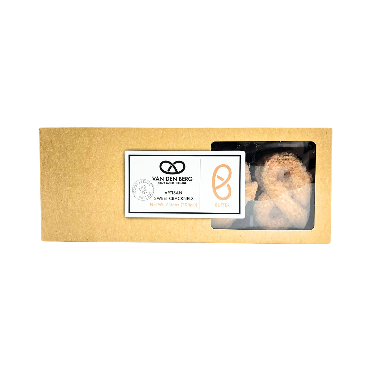Van Den Berg Butter Krakelingen Cookies 7 oz box