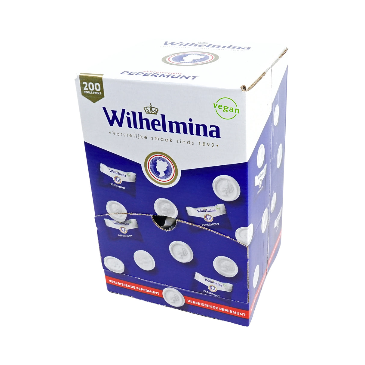 Wilhelmina Peppermint Singles 200 Count Box