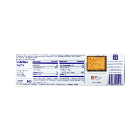 Bahlsen Dark Chocolate Leibniz 4.4oz Box