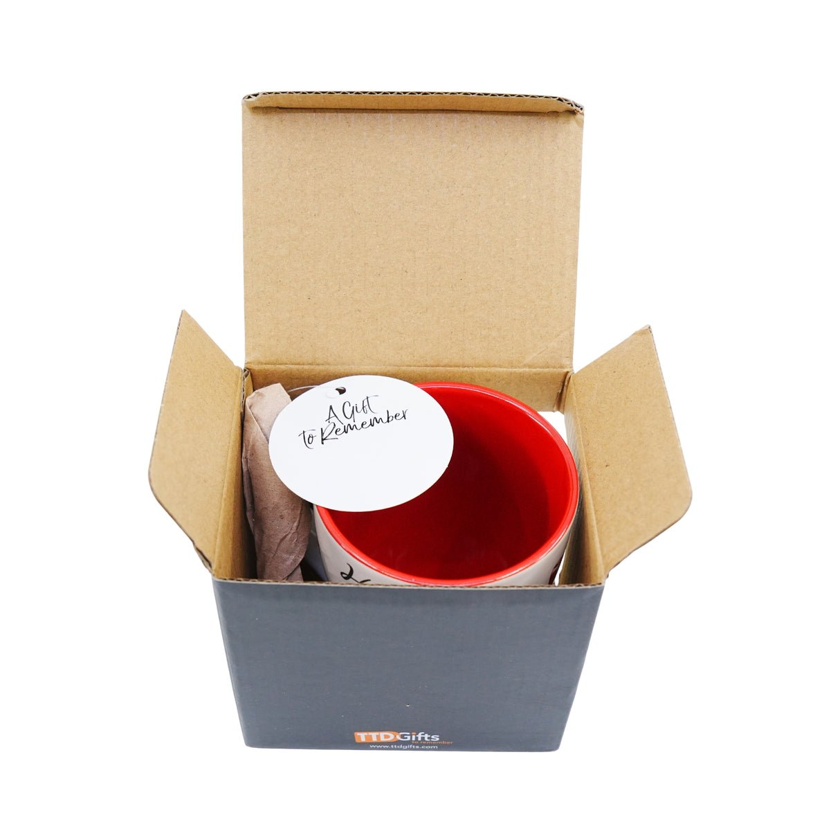 Nelis Red Tulips Mug with spoon boxed