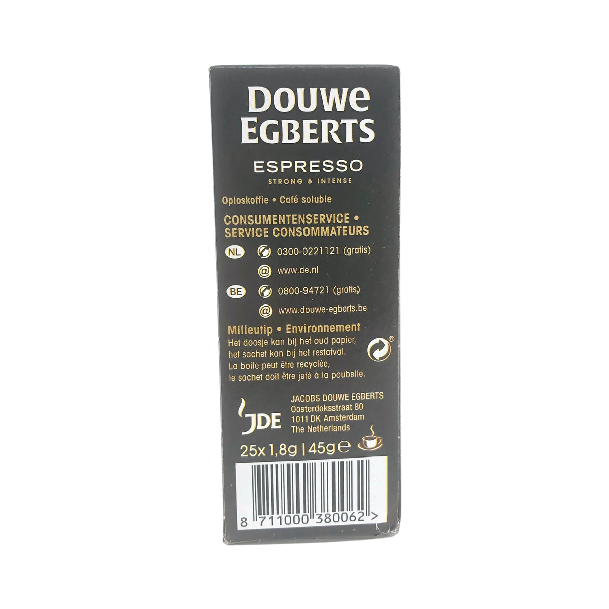 Douwe Egberts Espresso Instant coffee sticks 25 count