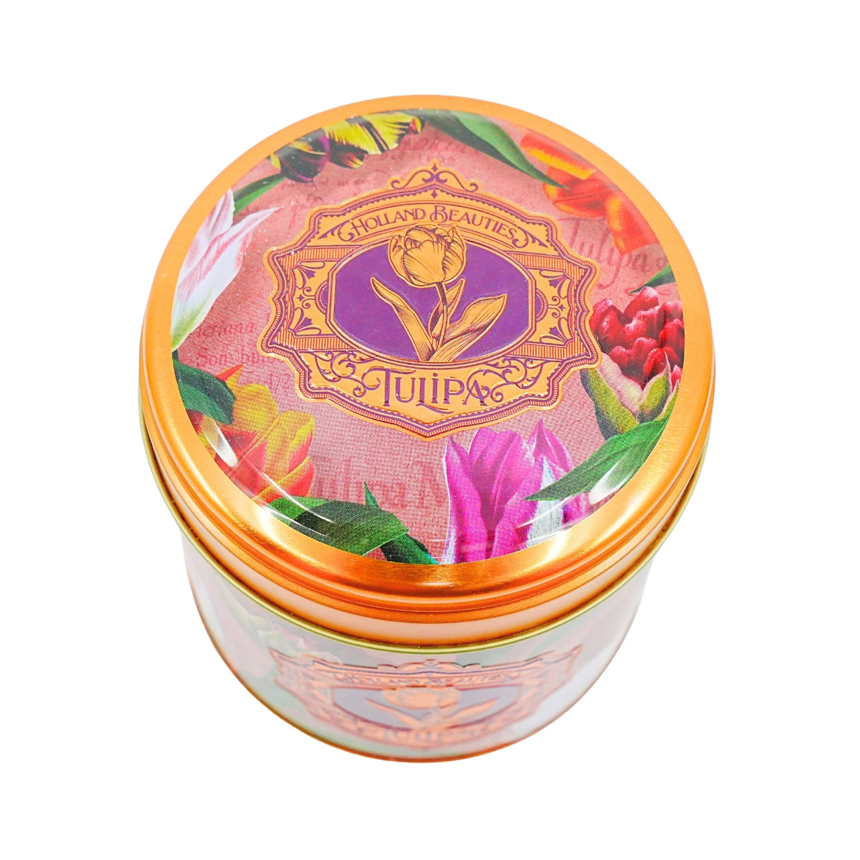 Stroopwafel Tin Holland Pink Tulips EMPTY