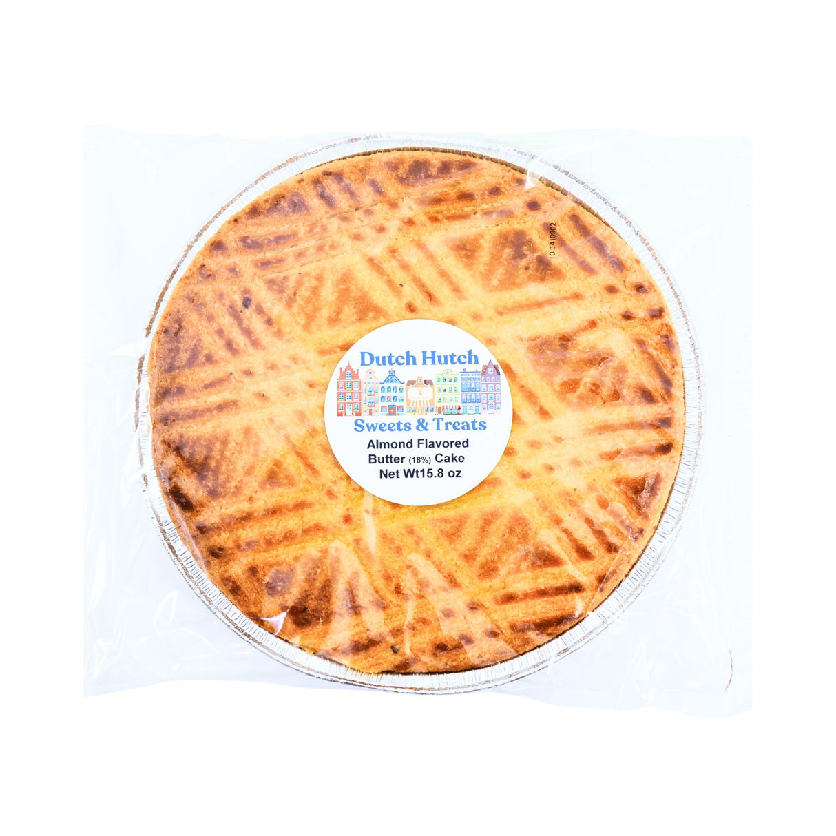 Dutch Hutch Almond  Butter Cake (Boterkoek) (18% butter)16 oz