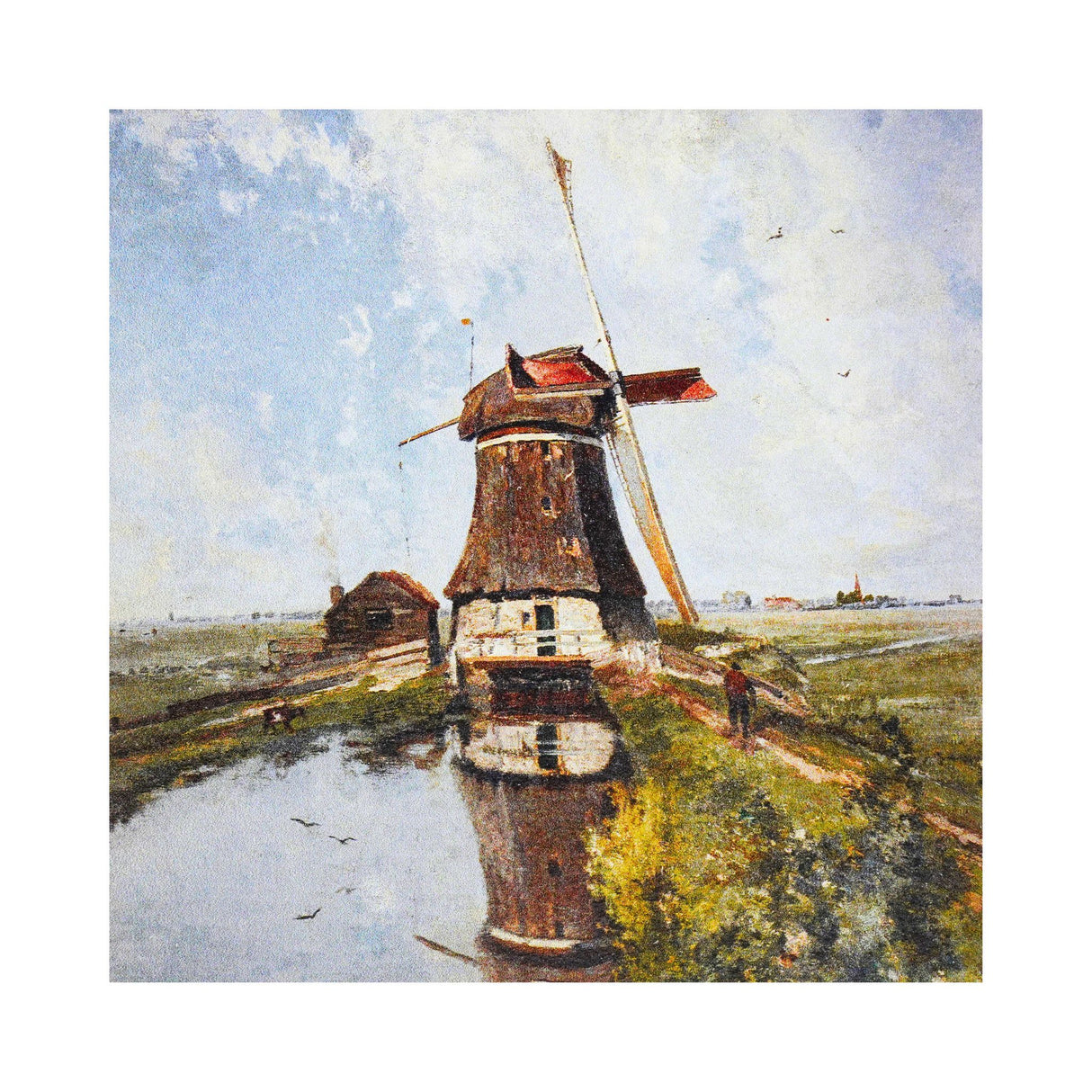 Hoekstra Decor  Dutch Windmill  Portrait Wall Art