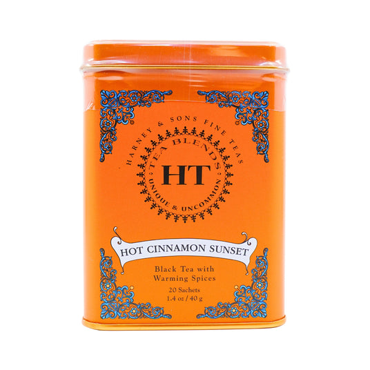 Harney & Sons Hot Cinnamon Sunset Tea 20 Ct Tin