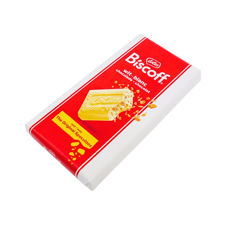 Lotus Speculoos White Choc Bar with speculoos pieces  6.3 oz 180 gr