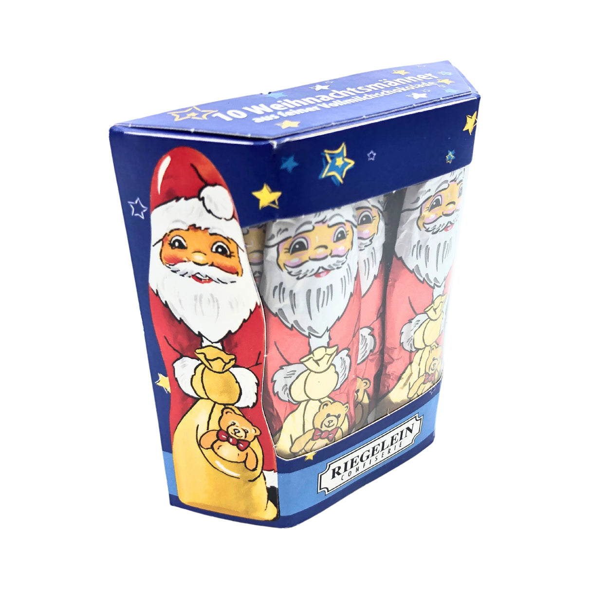 Riegelein Foiled SANTA 4.4 oz Boxed (10 santas)
