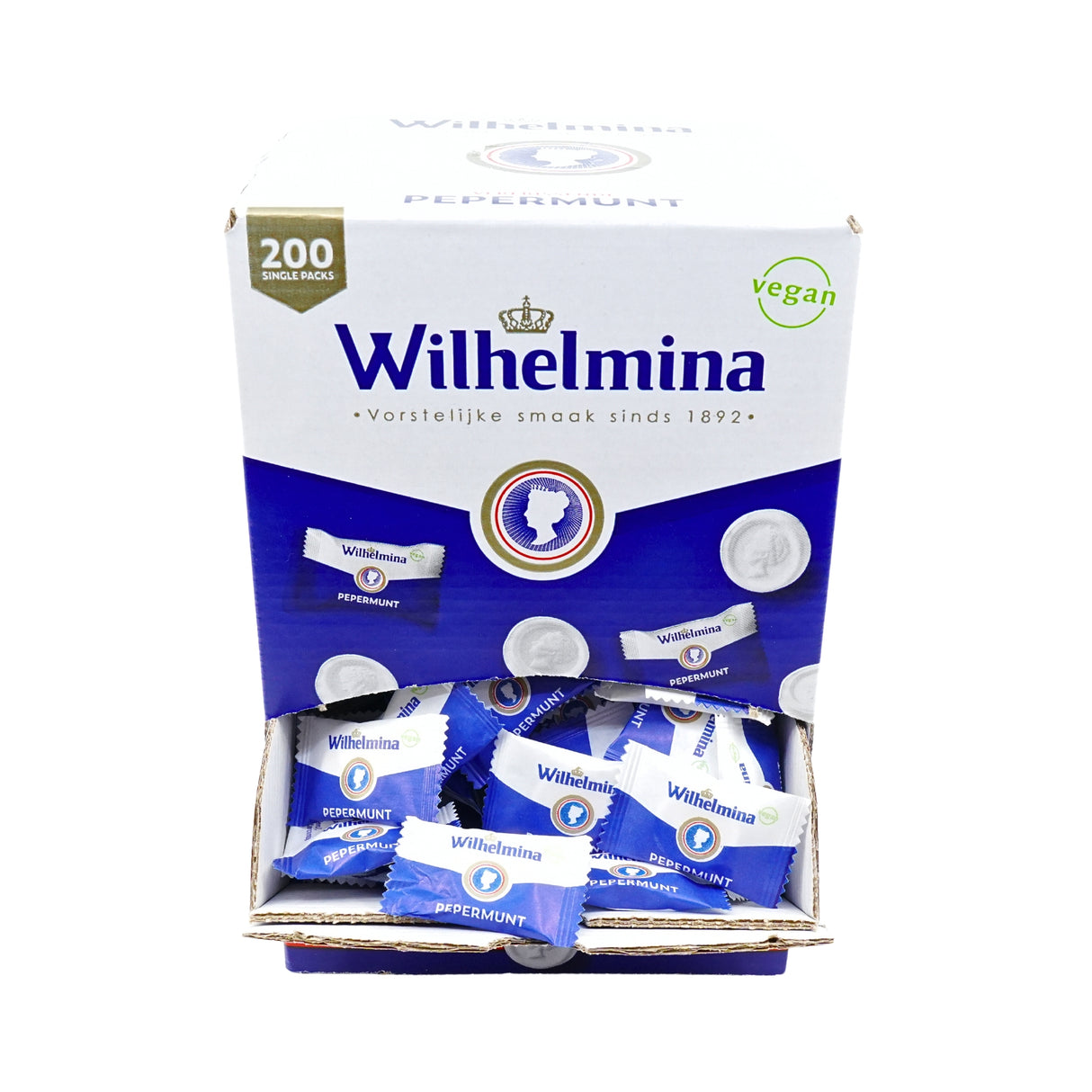 Wilhelmina Peppermint Singles 200 Count Box