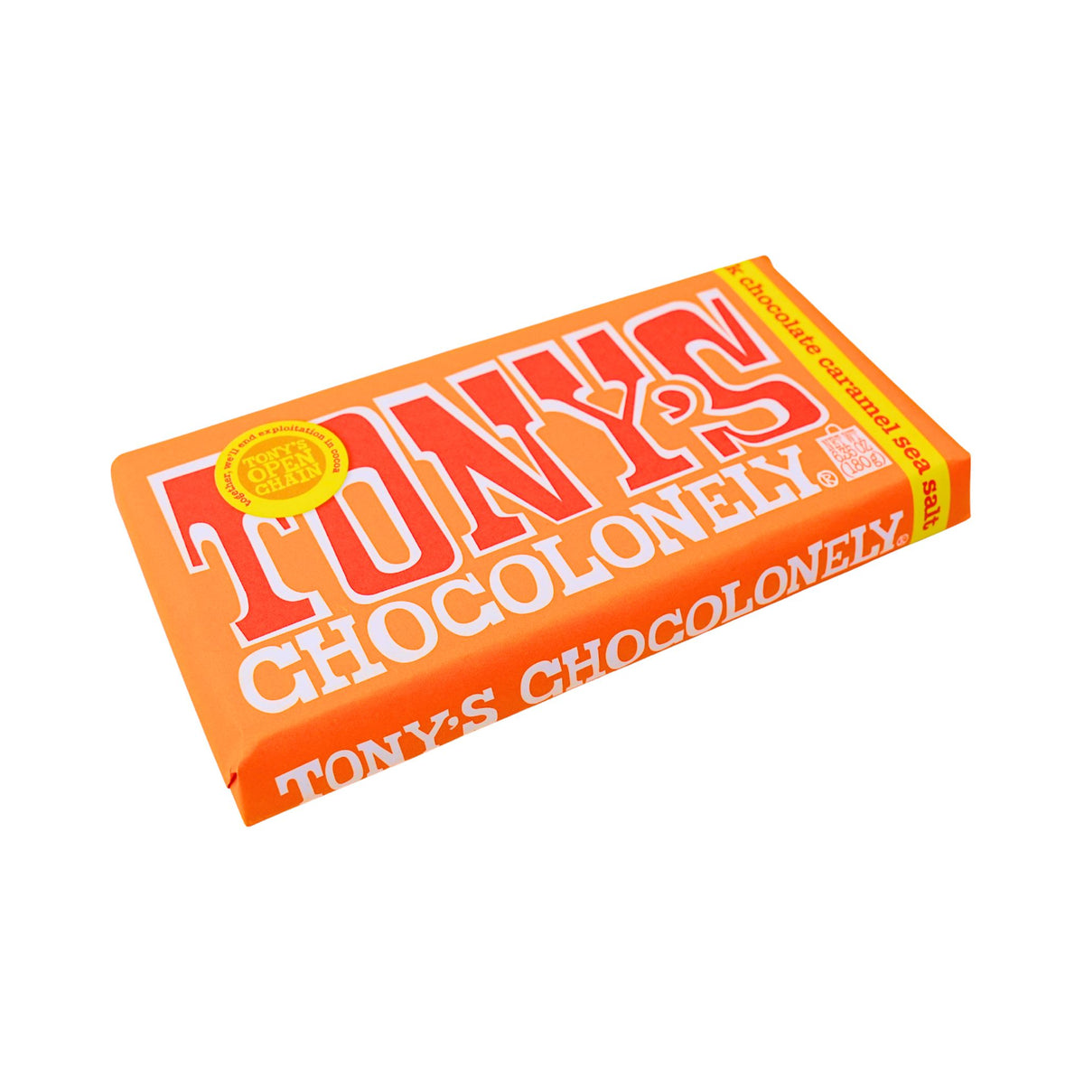 Tonys  Chocolonely Milk Choc Caramel Seasalt Bar 6.35 oz