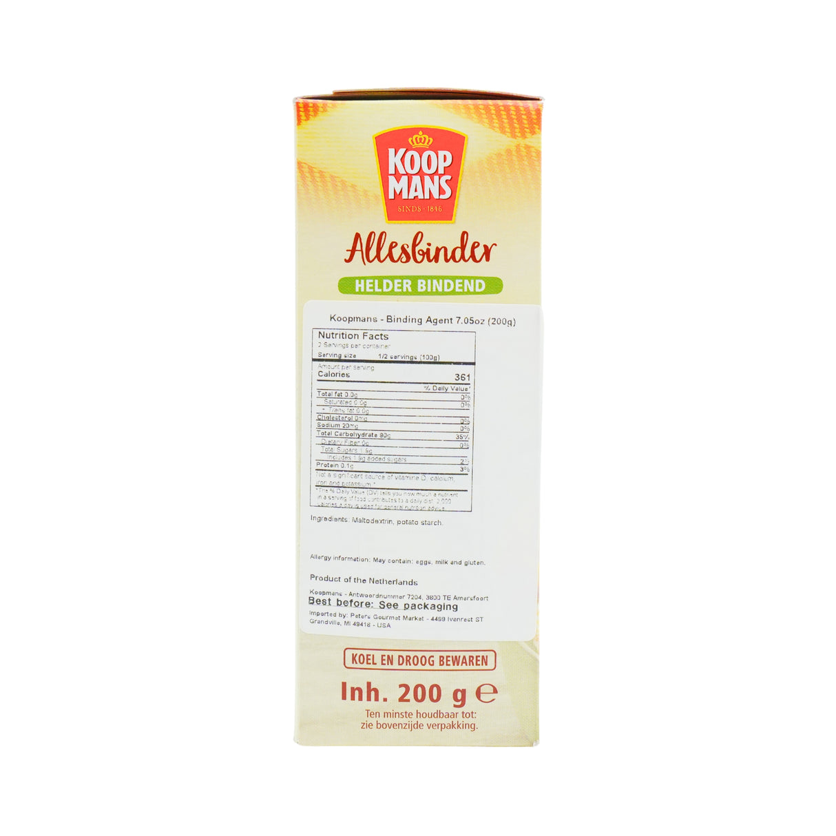 Koopmans Allesbinder 7 oz  (Corn Starch)