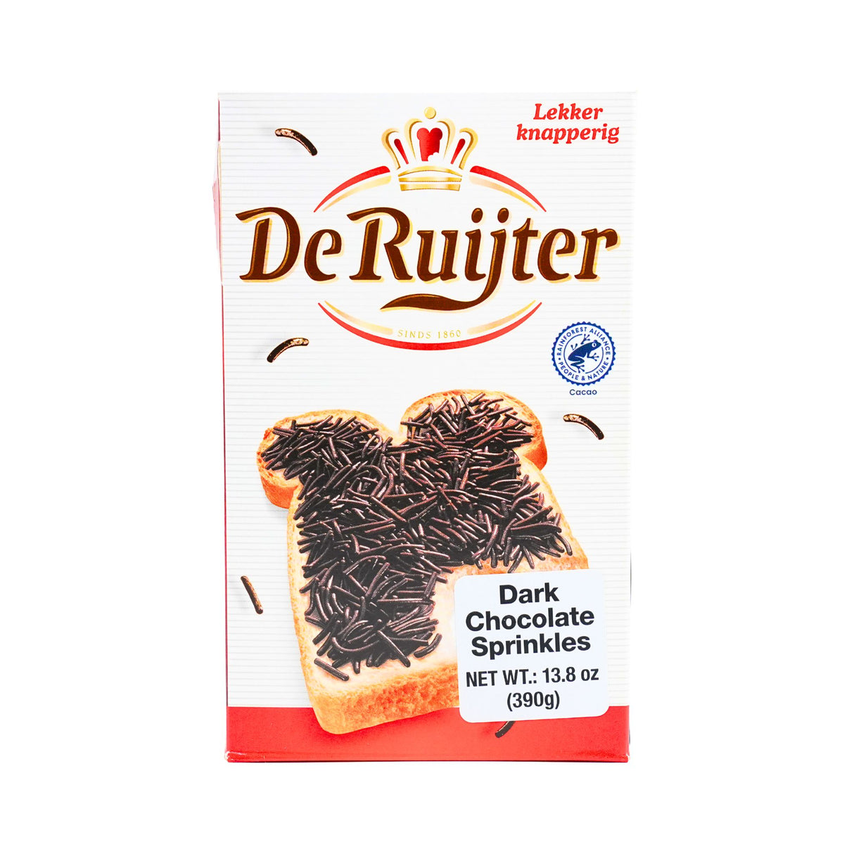De Ruijter Dark Chocolate Sprinkles Hagelslag 13.8 Ounce Box