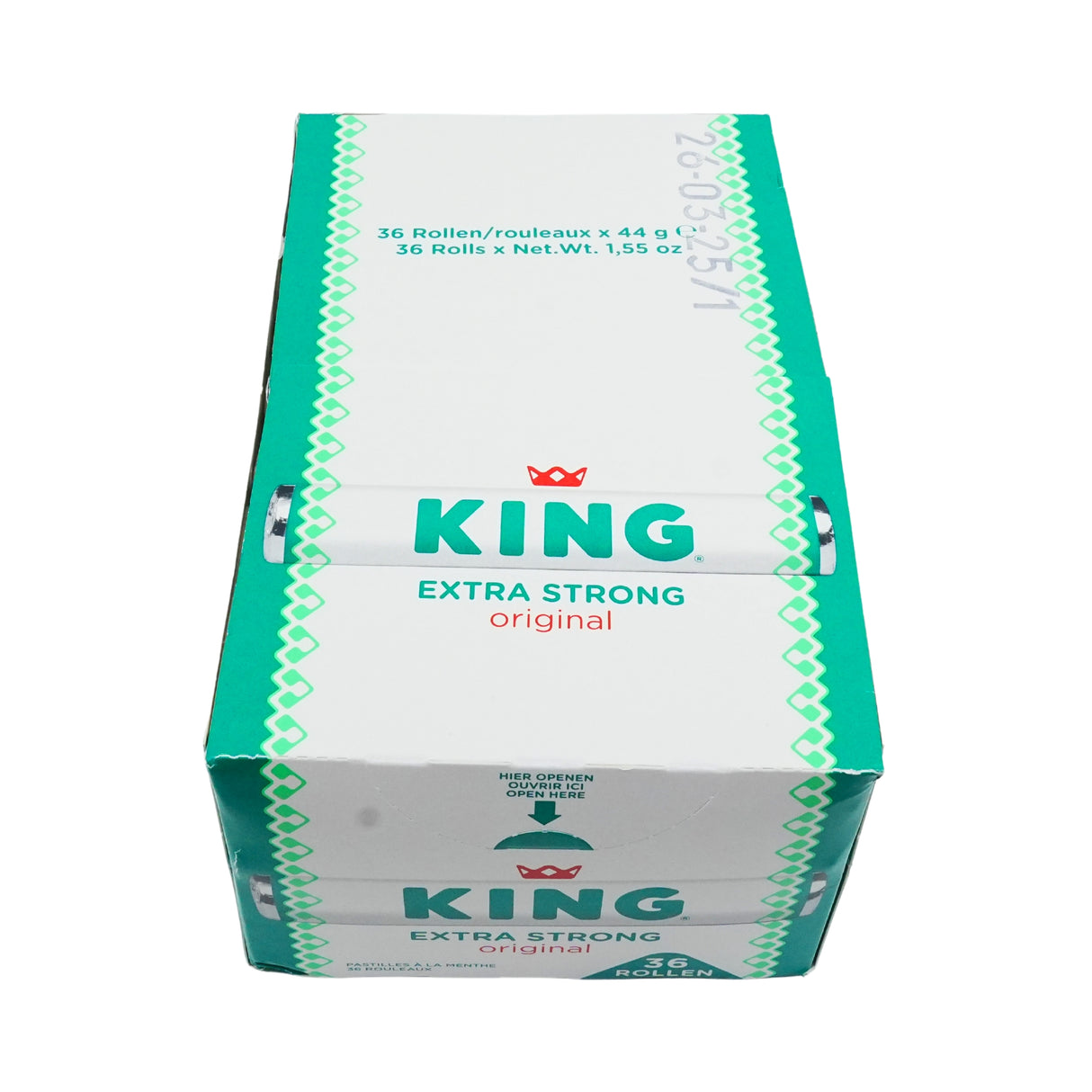 King Peppermint Extra Strong - 36 Roll Box