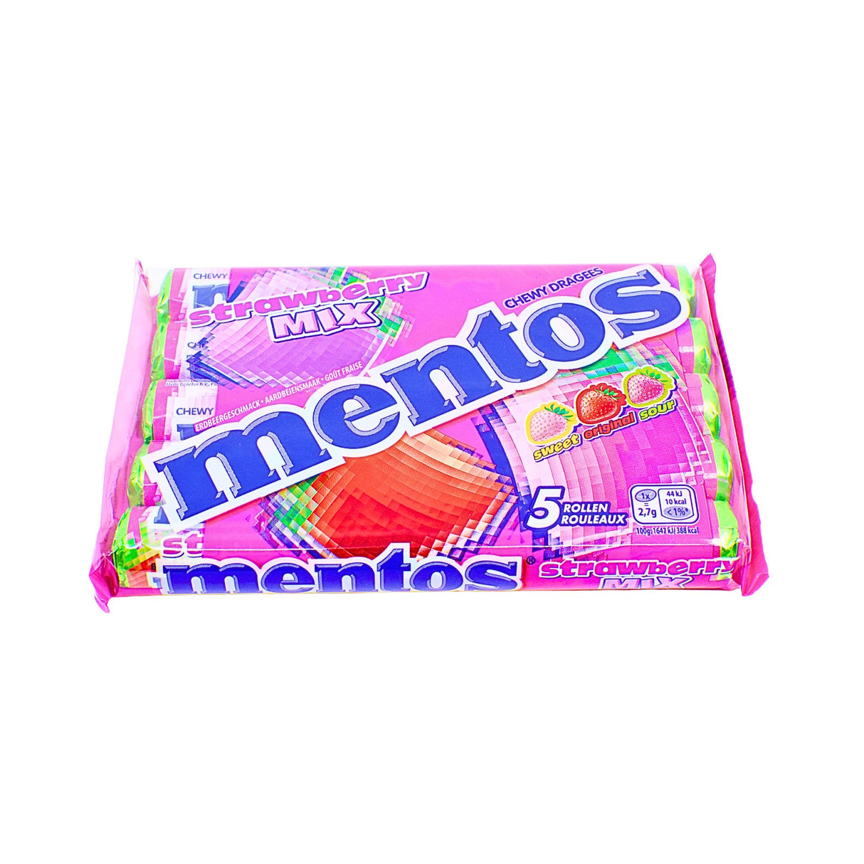Mentos 5 pack Strawberry Mix