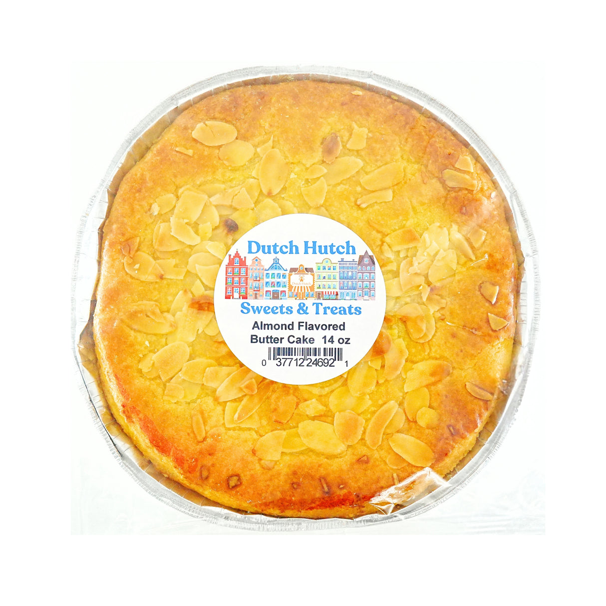 Dutch Hutch Almond Flavored  Butter Cake (Boterkoek) 14 oz H