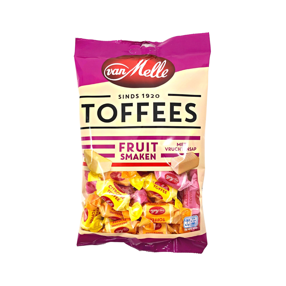 Van Melle Fruit Toffees  9.7 oz bag