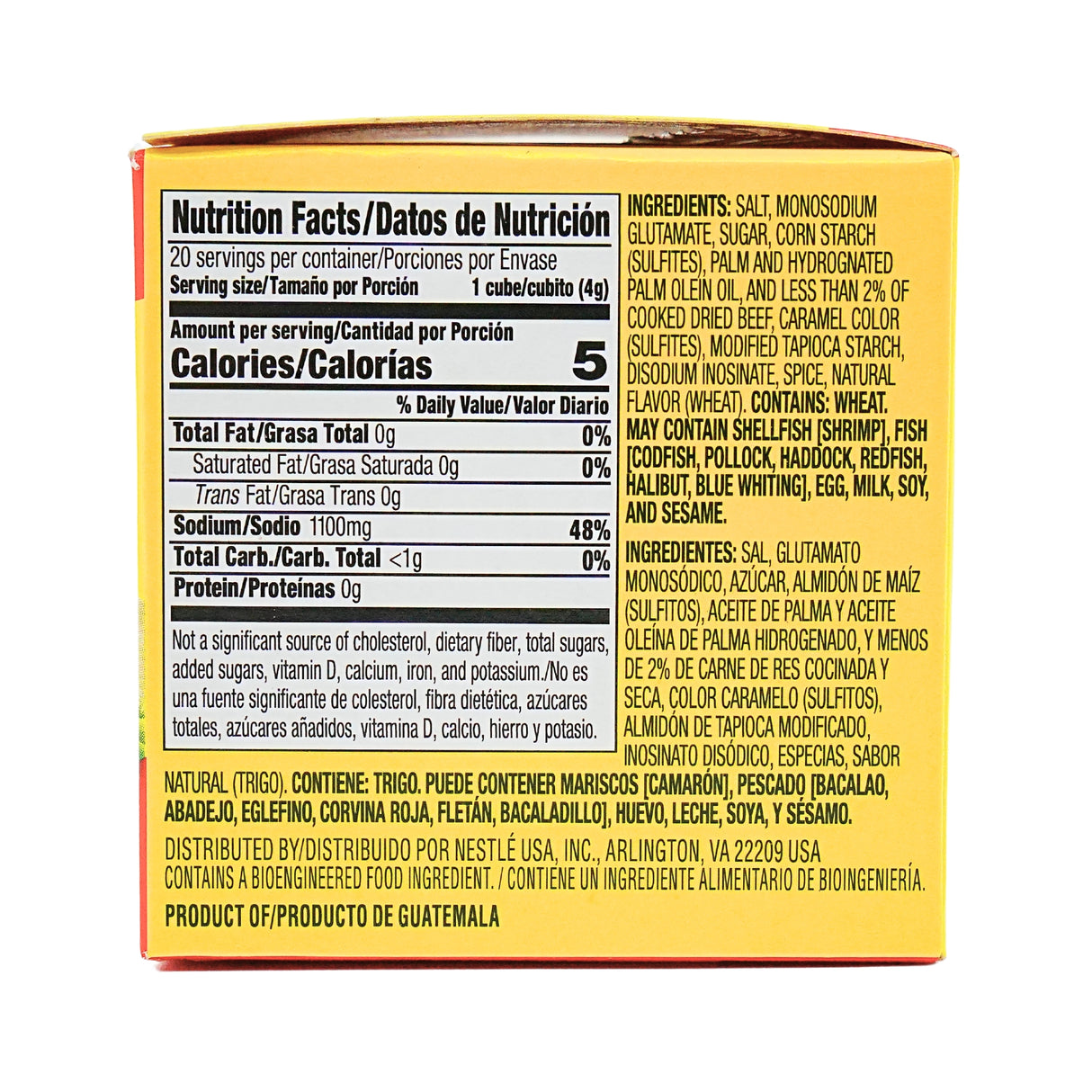 Maggi Beef Flavored Bouillon Cubes 20 ct Box