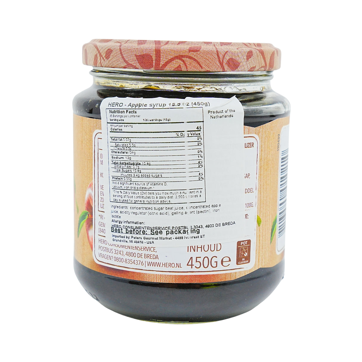Hero Rinse Appelstroop 15.8 oz jar